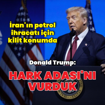 Donald Trump: Hark Adası'nı vurduk