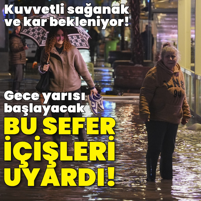 Bazı bölgeler için sağanak ve fırtına uyarısı