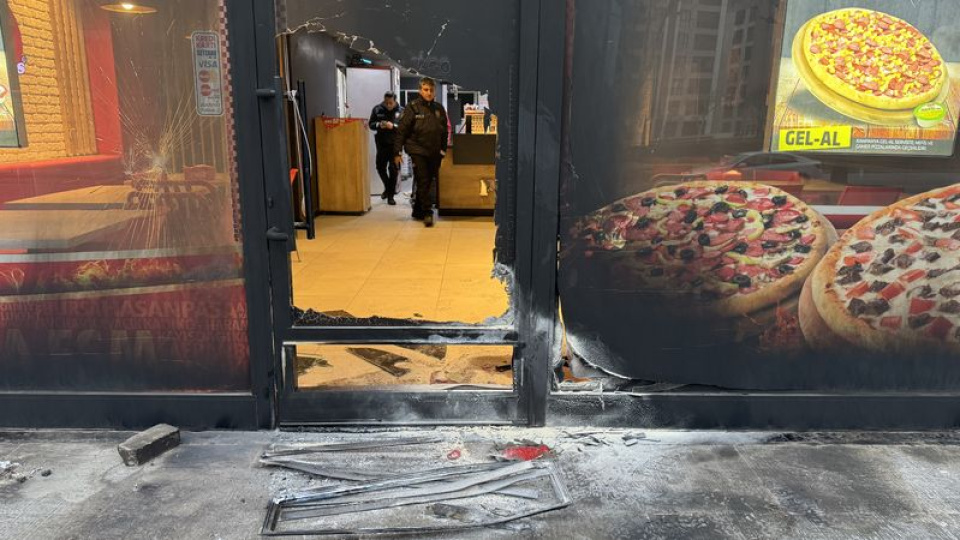 Nilüfer'de pizza zincirine kundaklama