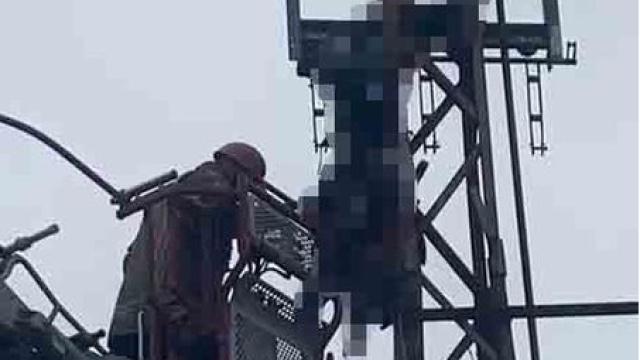 Hırsızlık için çıktığı direkte öldü