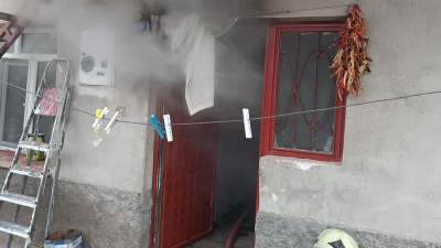 Konya'da iki katlı evde yangın: 1 ölü, 1 yaralı