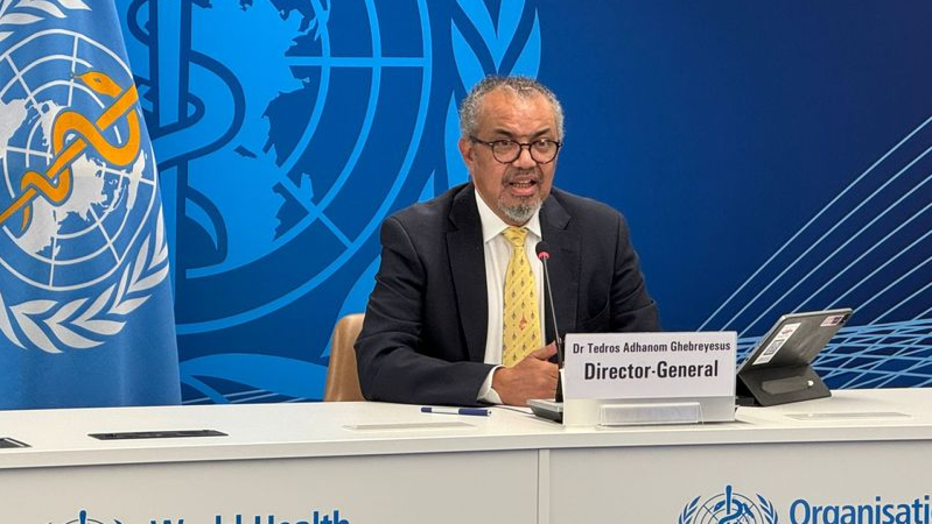DSÖ Genel Direktörü Tedros: Hastane ve Okul Bombalamak Savaş Suçudur