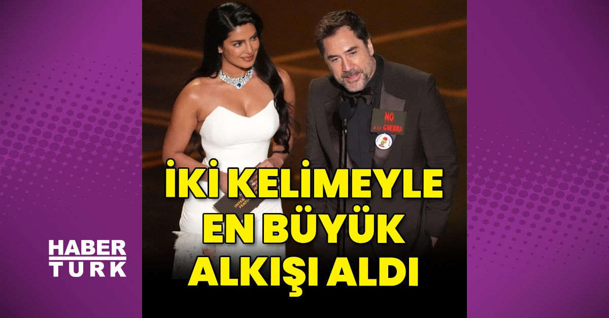 Oscar Ödülleri törenine damga vuran anlar: Javier Bardem'den "Özgür Fi
