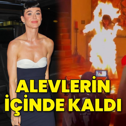 Alevler içinde kaldı