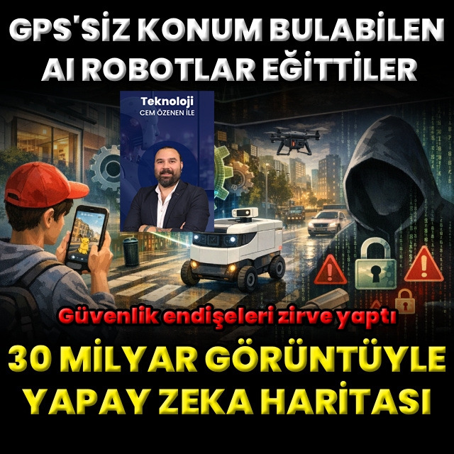 GPS'siz konum bulan robotlar
