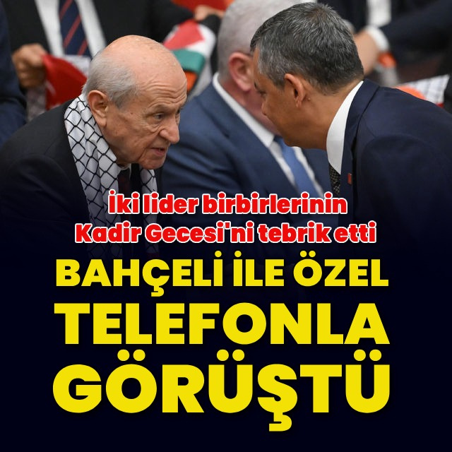 Bahçeli, Özel ile görüştü
