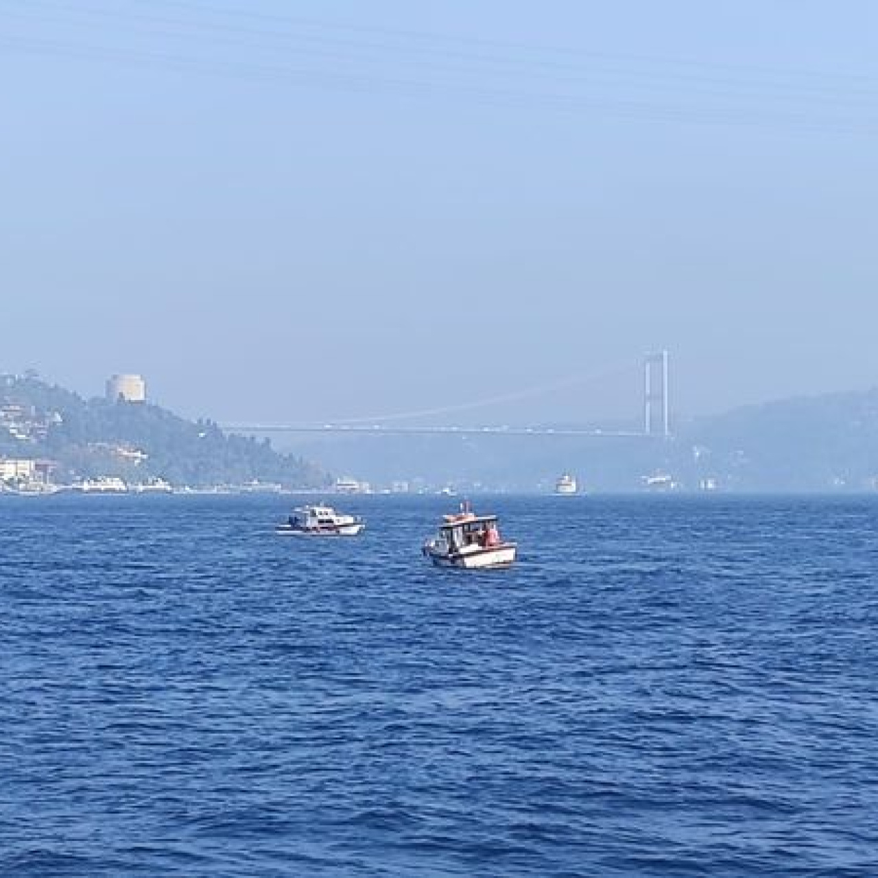 Boğazda gemi trafiği askıya alındı