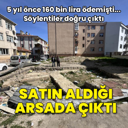 Satın aldığı arsada tarihi cami kalıntıları çıktı