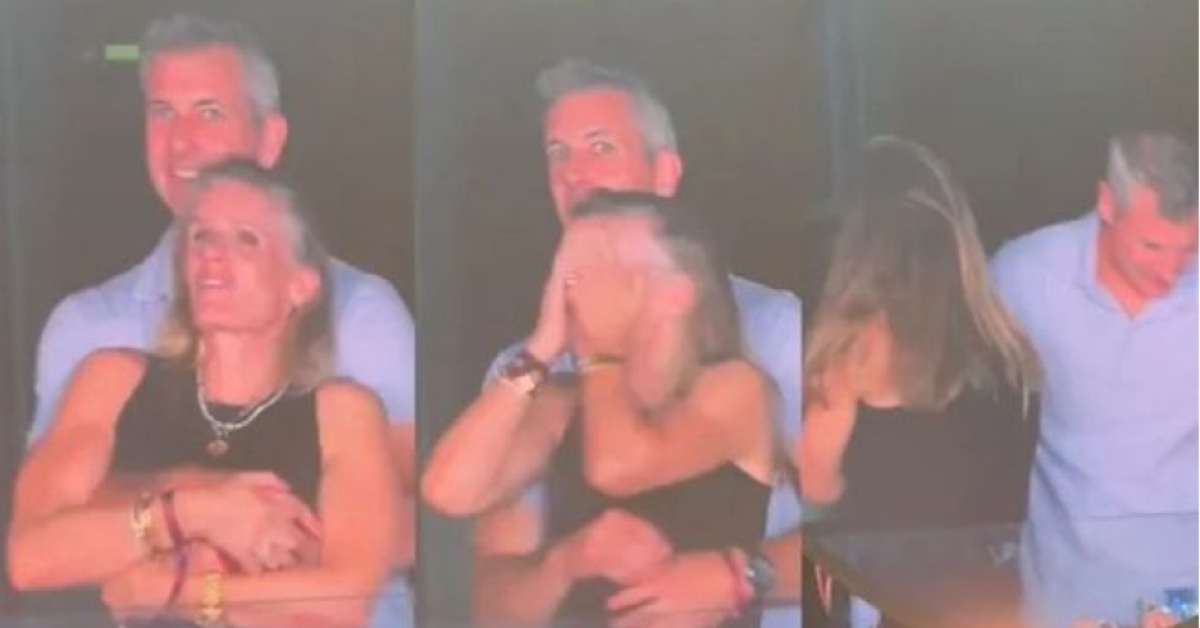 Coldplay konserinde yasak aşk skandalının taraflardan biri olan Kristi