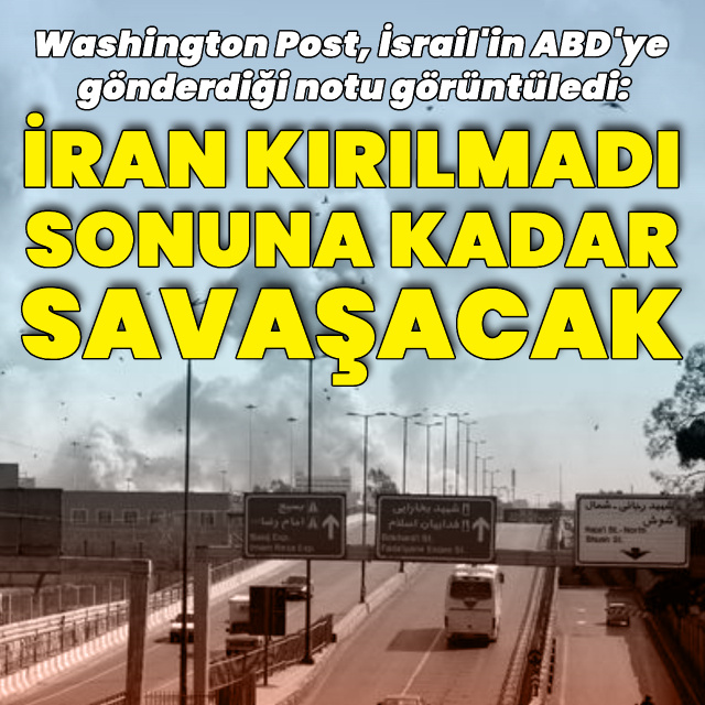 WP: İsrail İran'ın kırılmadığı görüşünde