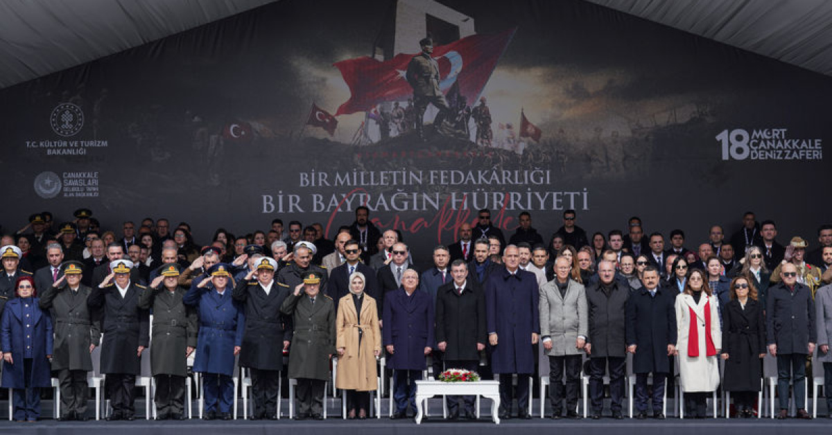 Cumhurbaşkanı Yardımcısı Yılmaz Çanakkale Zaferi Töreninde Konuştu