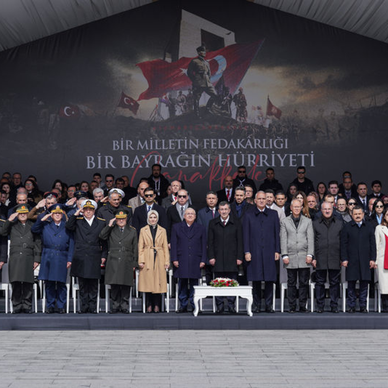 Çanakkale'de 111. yıl dönümü töreni