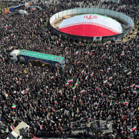 İran'da Laricani için cenaze töreni düzenlendi
