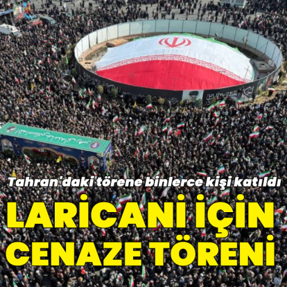 İran'da Laricani için cenaze töreni düzenlendi