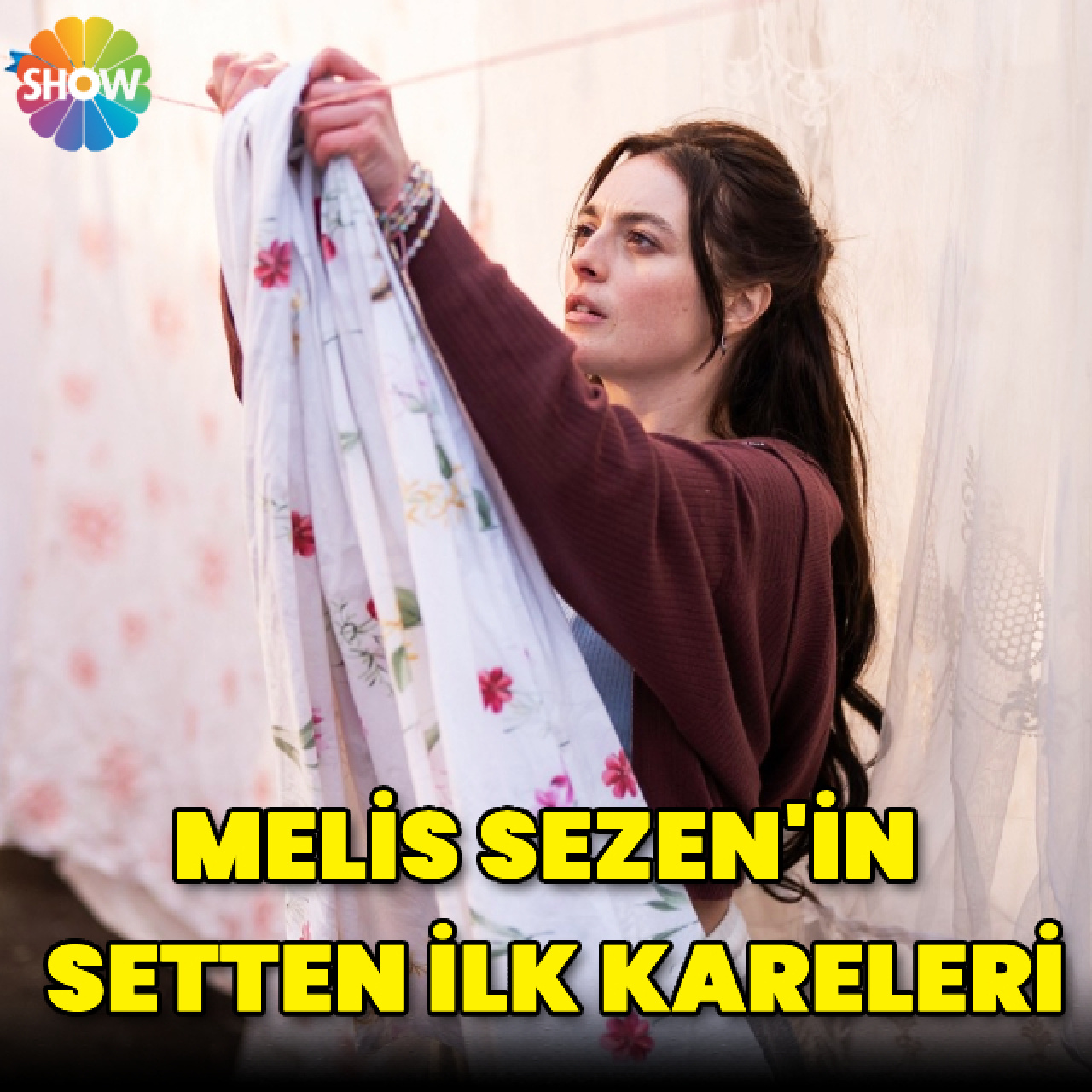 Melis Sezen'in setten ilk kareleri