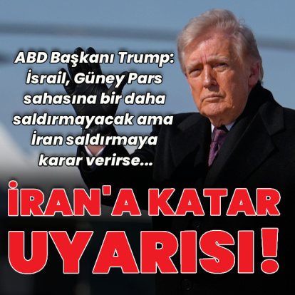 Trump'tan İran'a Katar uyarısı!