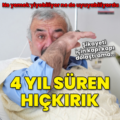 4 yıl süren hıçkırık! Ne uyuyabiliyor ne de yemek yiyebiliyordu