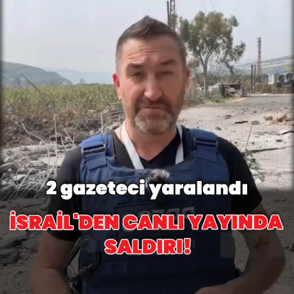 İsrail saldırısında 2 gazeteci yaralandı