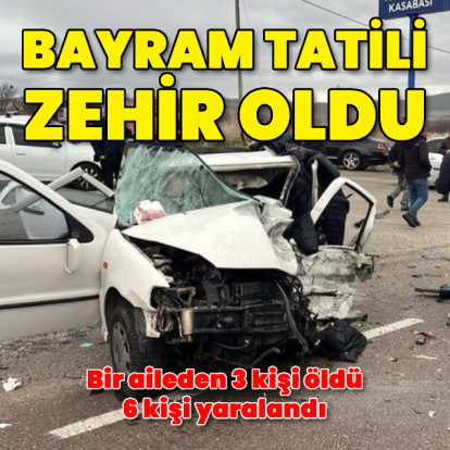 Kaygan yol faciası! Baba-oğul yaşamını yitirdi, 5 kişi yaralandı