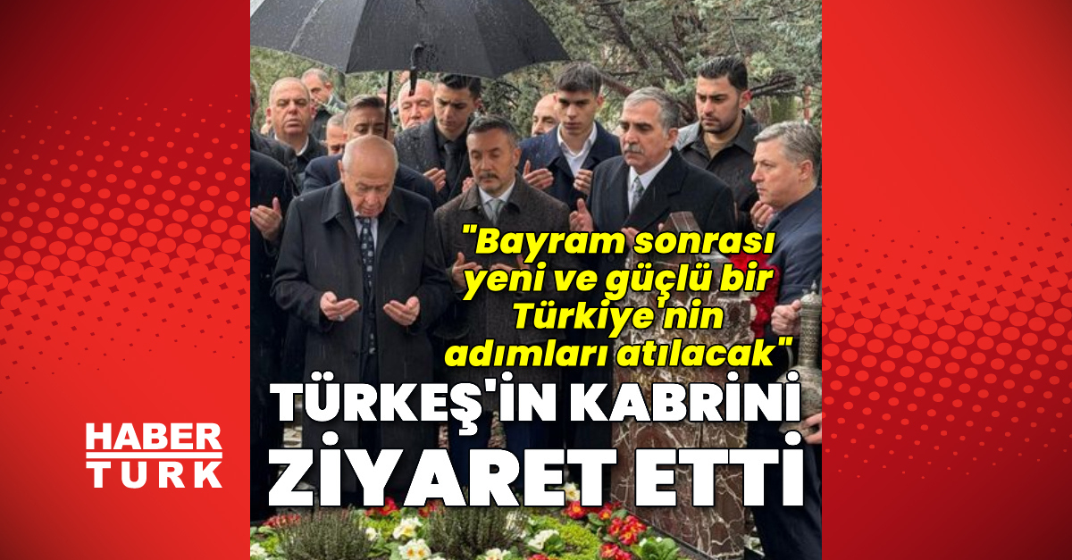 Bahçeli, Türkeş'inkabrini ziyaret ediyor