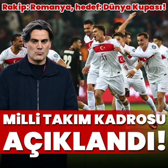 Milli Takım'ın Romanya kadrosu açıklandı!