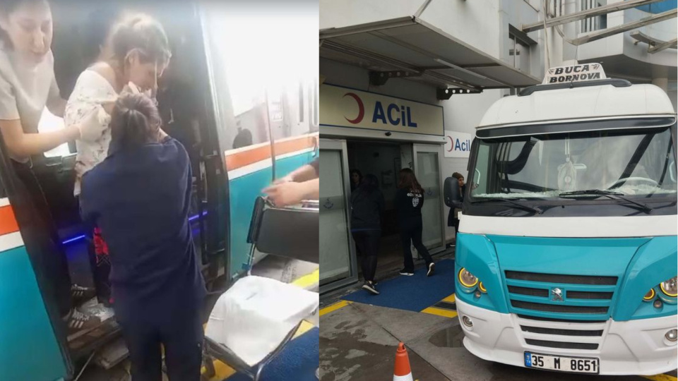 Hastaneye giderken dolmuşta doğum yaptı