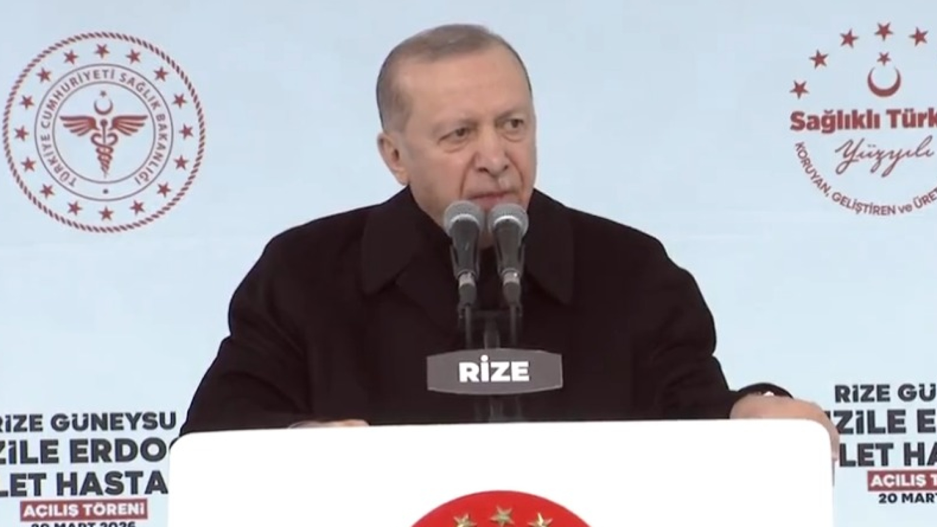 Cumhurbaşkanı Erdoğan Rize'de Yeni Hastane Açılışında Konuştu