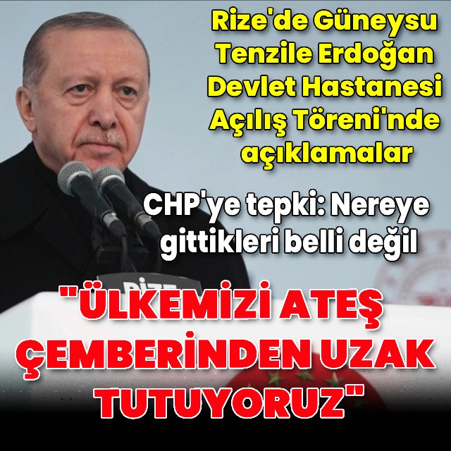 Cumhurbaşkanı Erdoğan'dan açıklamalar