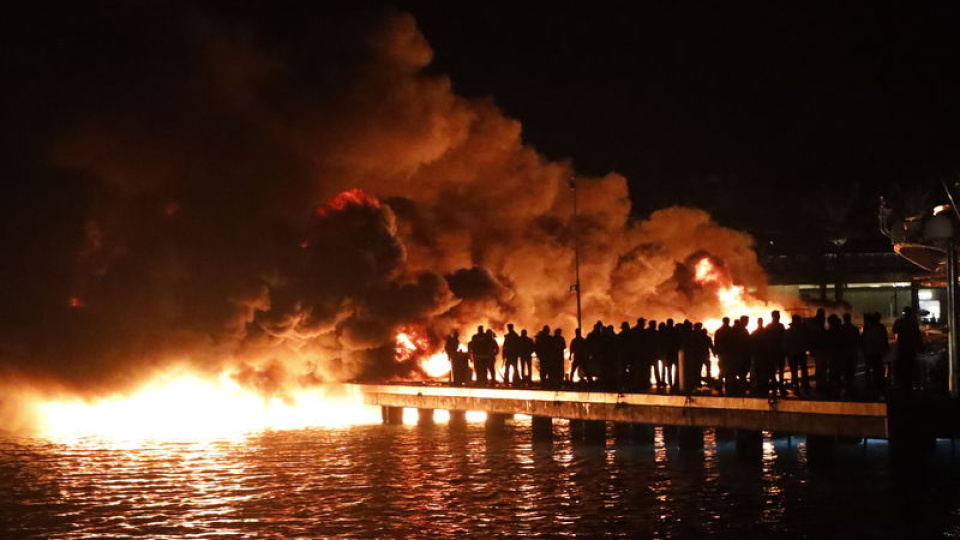 Bodrum'da marinadaki 5 motoryatta yangın