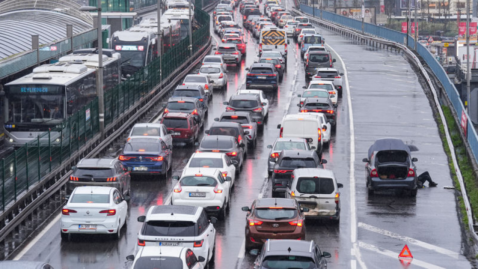 İstanbul'da yoğun trafik!