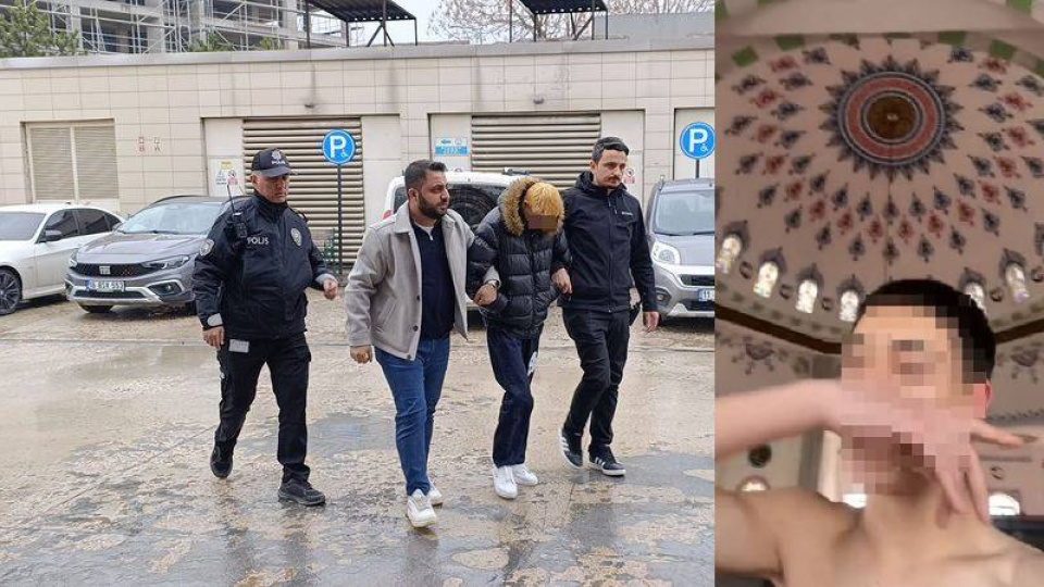 Camide çıplak çekim skandalına tutuklama