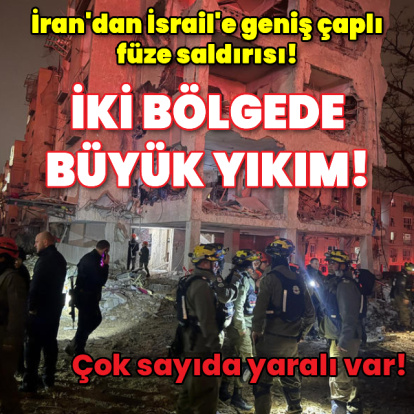 İran'dan İsrail'deki Dimona ve Arad'a füze saldırısı! Çok sayıda yaralı var