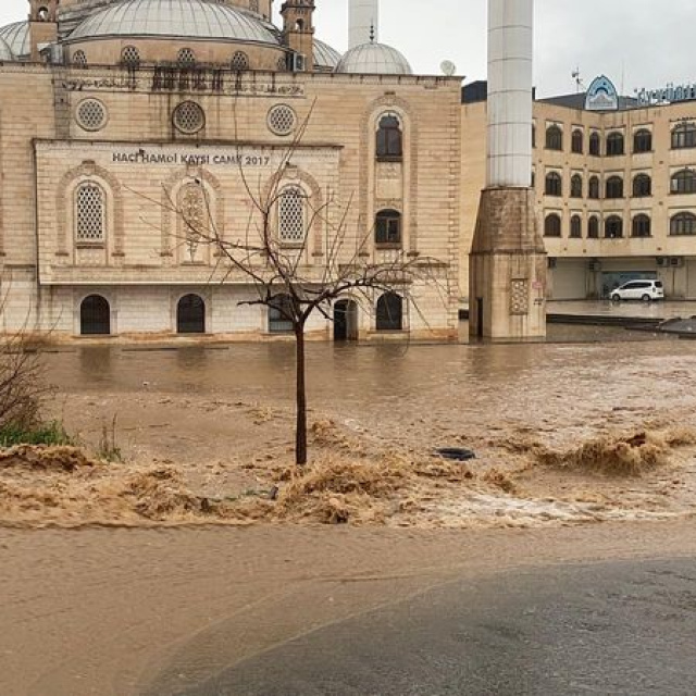 Şanlıurfa’da sel ve dolu! Evleri su bastı, duvar çöktü