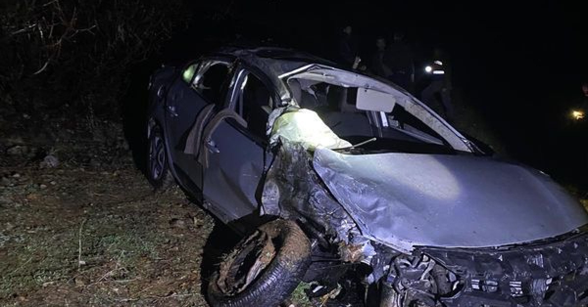 Kahta'daotomobil kazası: 1 ölü, 4 yaralı