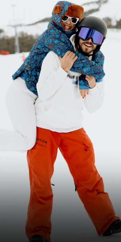 Aşıklar kar tatilinde