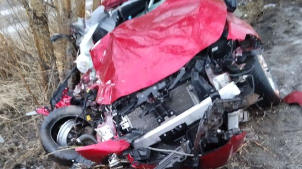 Şarampole uçup ağaçlara çarptı: 2 ölü