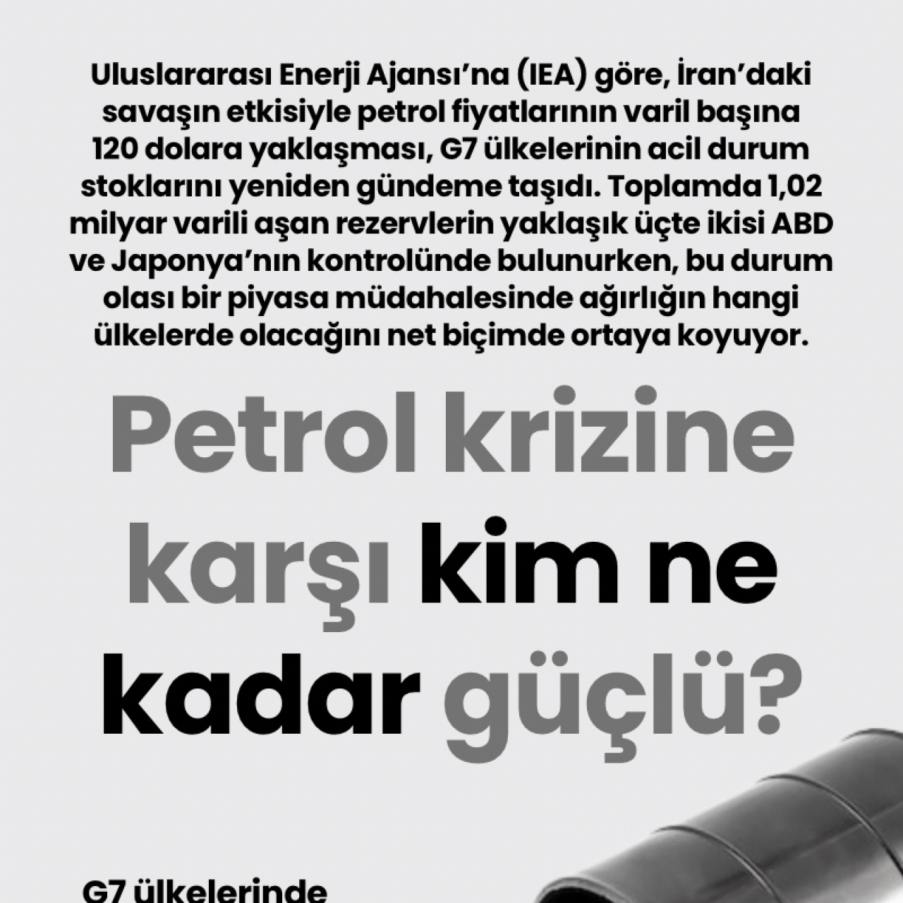 Petrol krizine karşı kim ne kadar güçlü?