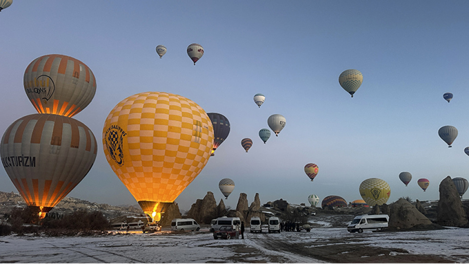 Kapadokya'da bayram coşkusu
