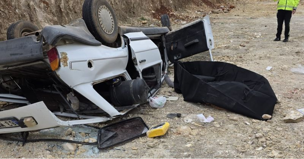 Şanlıurfa'da Otomobil Uçtu, 1 Ölü, 1 Yaralı