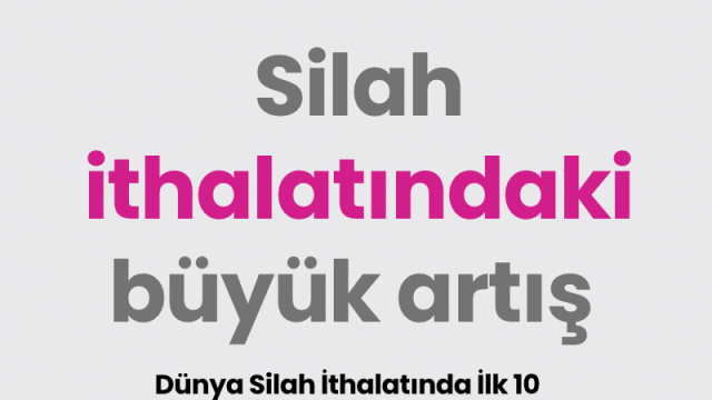 Silah ithalatındaki büyük artış