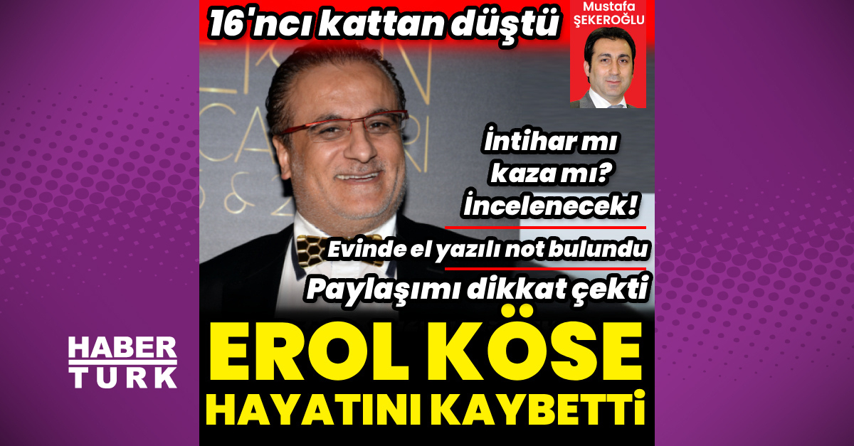 Erol Köse'nin hayatını kaybettiği olay