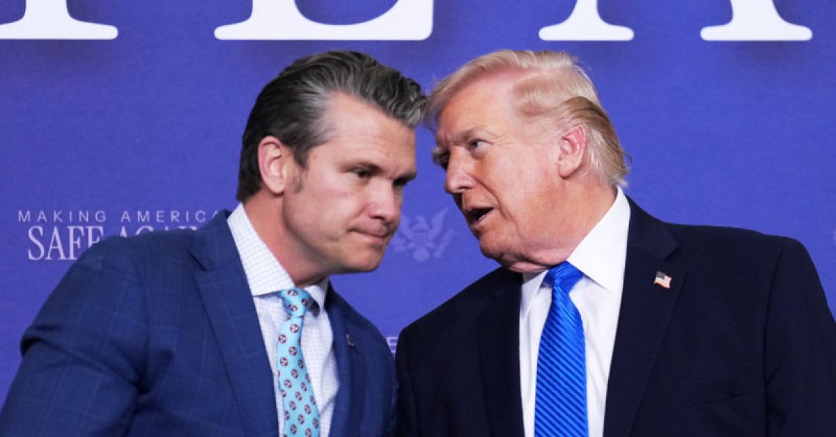 Trump, Hegseth'esavaşı başlattın dedi