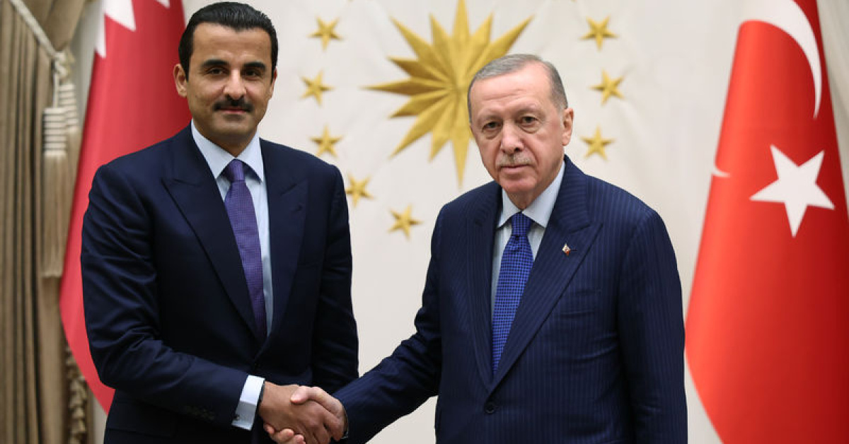 Katar Emiri Erdoğan'ateşekkür ediyor