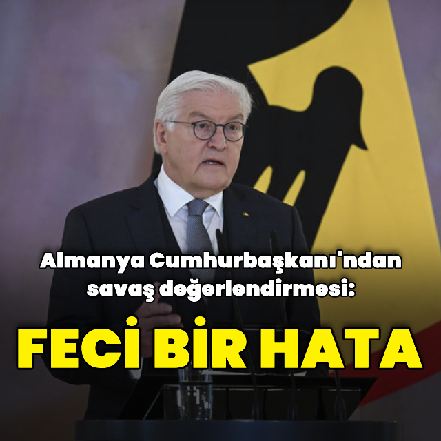 Steinmeier'den savaş değerlendirmesi