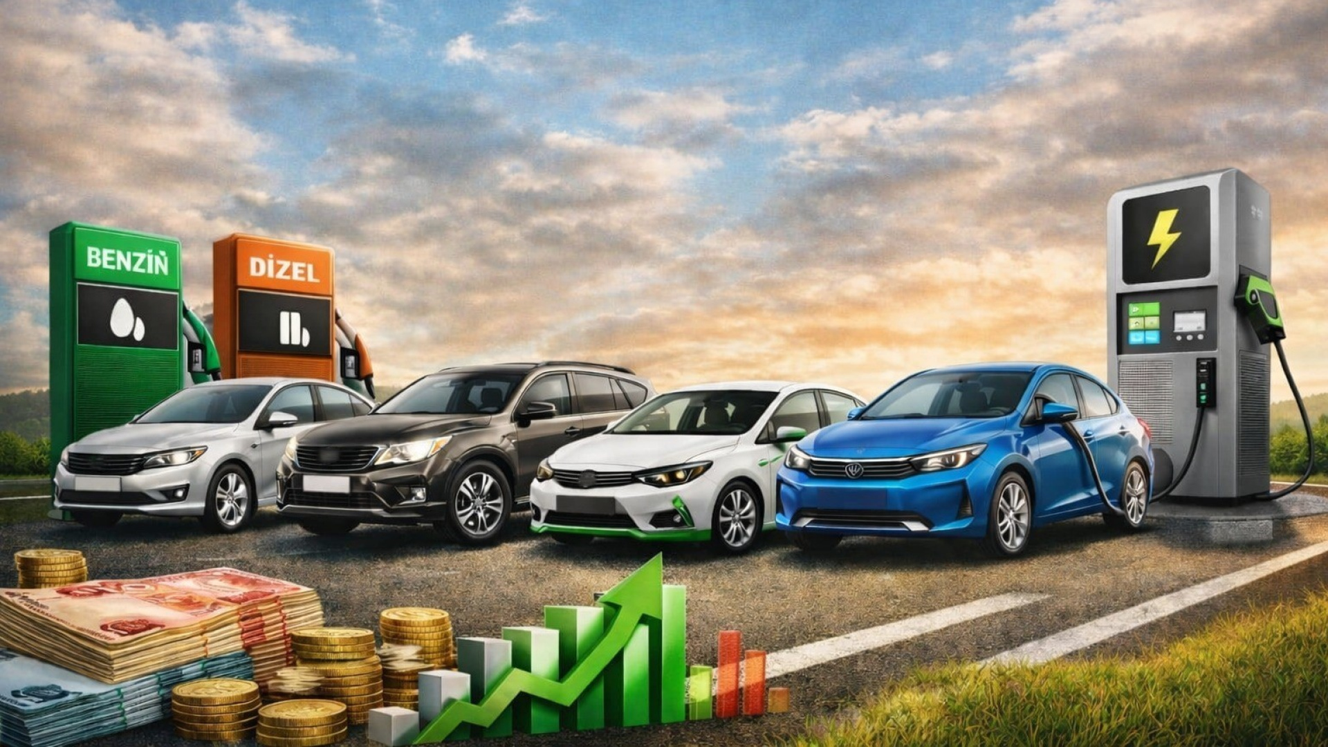 En Ekonomik Yolculuk Hangi Araçla Mümkün? Benzin, Dizel, Hibrit ve Elektrikli Karşılaştırması