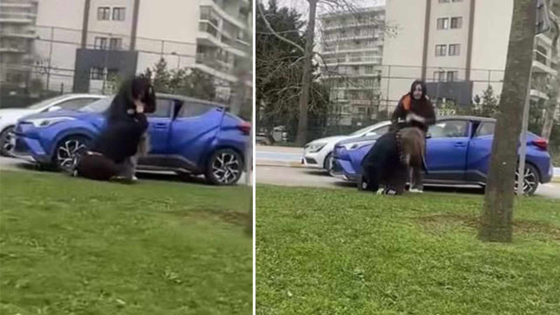 SON DAKİKA: Saç saça baş başa girdiler! İki kadının trafik kavgası | İstanbul haberleri | Son dakika haberleri