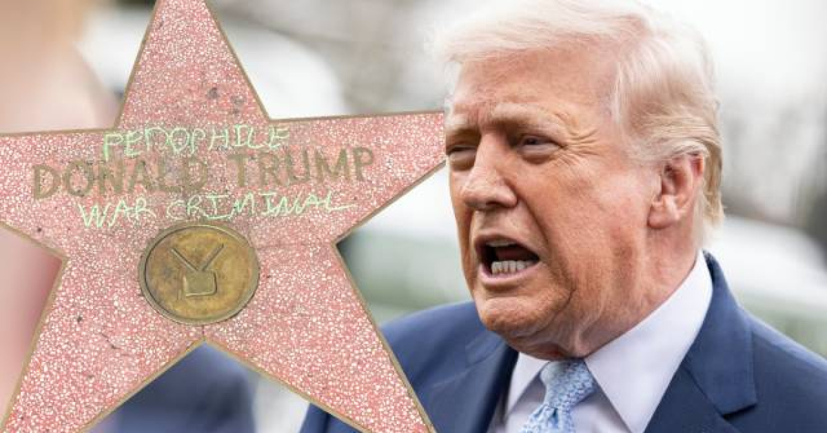 Donald Trump'ın Hollywood Şöhretler Kaldırımı protesto edildi