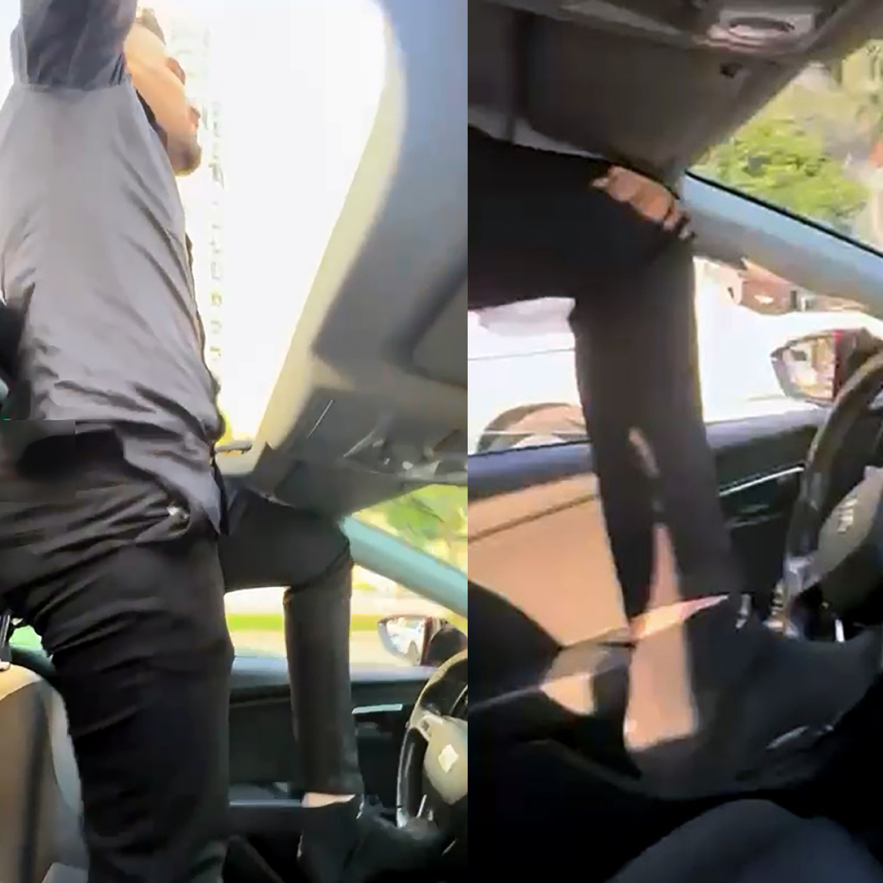 Ayağıyla aracı sürdü: Yanlış, farkındayım!