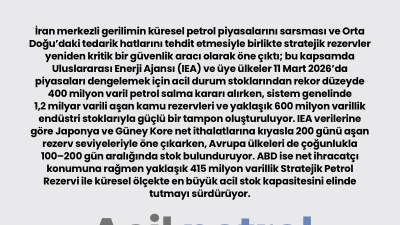 Acil petrol stokları serbest kalıyor