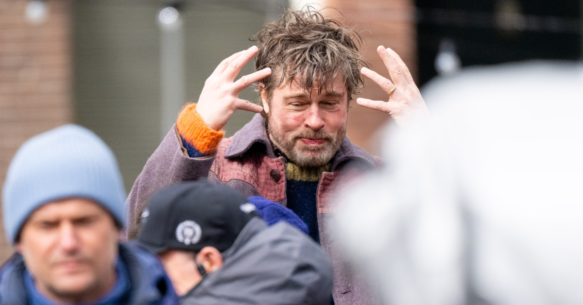 Brad Pitt Amsterdam'da 'The Riders' çekimi